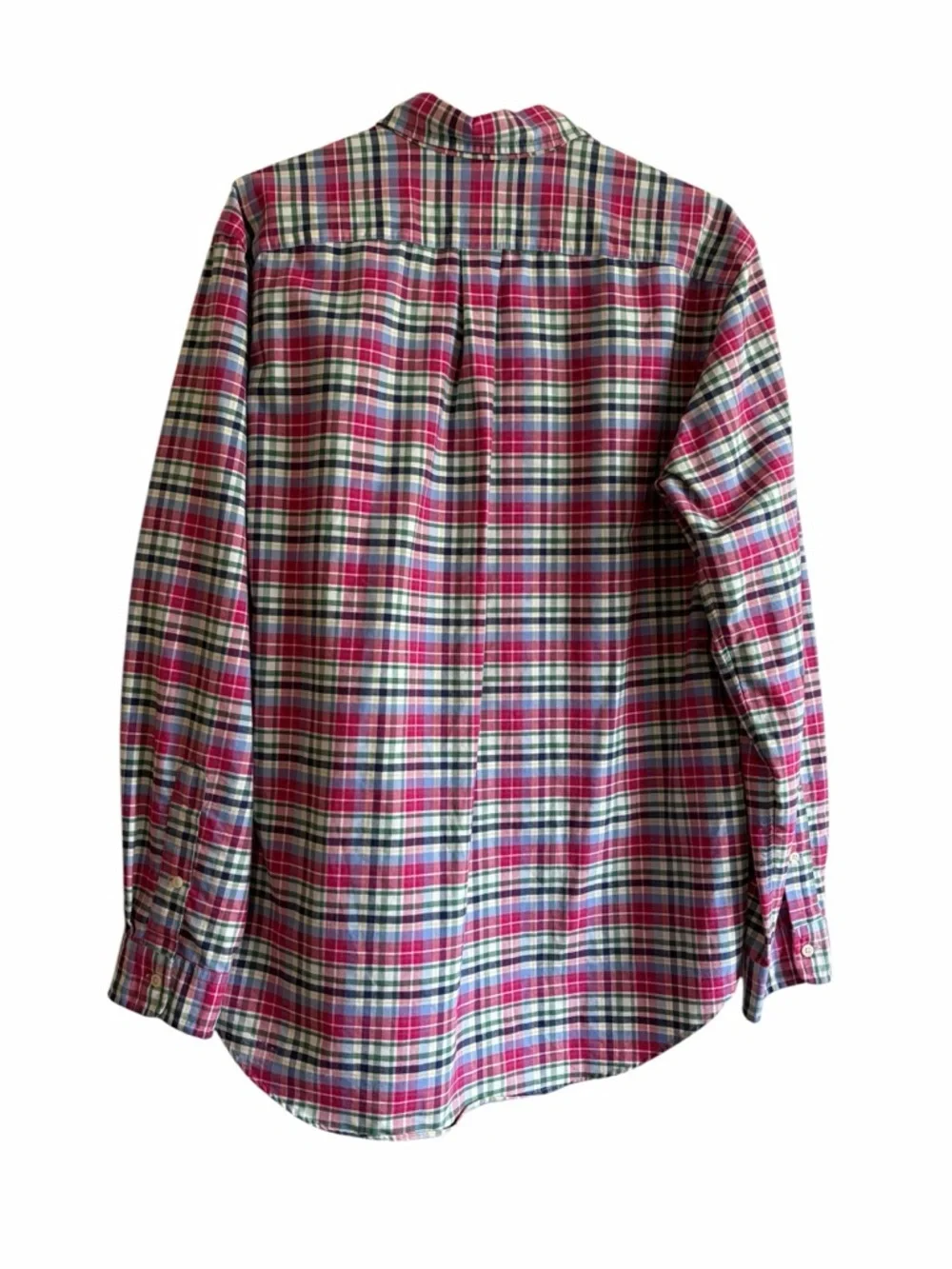 Polo by Ralph Lauren Pink and Green Plaid Button-Down Shirt